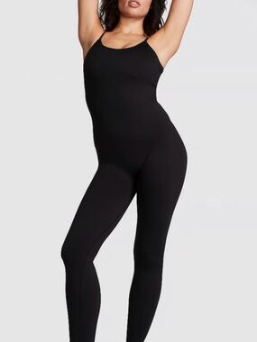 PINK Victoria's Secret Black Slim Jumpsuit Romper